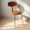 Sillas de Comedor Transfronterizas, Muebles de Restaurante de Moda, Taburetes de Panel de Metal de Hierro Estilo Vintage, Sillas Simples con Funda Suave