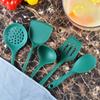 Juego de Utensilios de Cocina de Silicona de Cinco Piezas Antiadherente Espátula Especial para Pesca Sopa de Espino Fugas Traje de Espátula de Silicona Traje de Utensilios de Cocina
