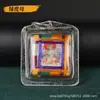 Mini Amuleto de Buda Pequeno Estilo Xizang Nepales com Fio Colorido, Caixa de Acrílico, Pingente da Paz, Amuleto Portátil, Presente para Adorar Buda