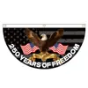 Bandeira Americana em Forma de Leque para o 250º Aniversário Transfronteiriça Feita Sob Medida Decoração de Jardim Amazon Decoração do Dia da Independência Bandeira Meia-Lua