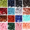 20 Piezas/Paquete Cuentas Cilíndricas Degradadas Bicolor Acrílicas Cuentas Espaciadoras Imitación Jade Tira Larga Cuentas Tubo Largo Accesorios DIY