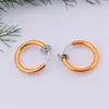 Promoção quente brinco pequeno multicolorido clipe de orelha mola clipe de cartilagem da orelha brinco pequeno de temperamento fofo argola de lábio argola de nariz acessórios de joias