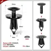 100 Peças Fixadores Automotivos 7/8/10mm Rebites de Expansão Tipo Push Adequados para Gm Ford Chrysler