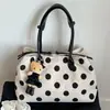 Bolso Cruzado de Hombro Moda, Bolso de Axila Estilo Perezoso para Mujer, Bolso Tote Nuevo 2026 Estampado de Lunares Grandes, Bolso de Mano