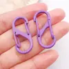 Hebilla de Puerta Colorida de Doble Apertura en Forma de S Hebilla de Resorte Llavero de Aleación de Zinc Joyería Accesorios DIY Anillo de Conexión Colgante Al por Mayor