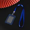 Portatarjetas de Presentación de Cuero PU con Cordón, Portatarjetas de Identificación de Trabajo, Portatarjetas de Identificación de Fábrica, Portatarjetas de Identificación de Empleado, Portatarjeta de Identificación con Puesto de Trabajo, Protector de Placa de Nombre