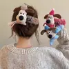 Lindo Pasador para el Cabello de Perro con Cara Grande para Mujer 2024 Nuevo Elegante Pin para la Parte Trasera de la Cabeza Pin Grande de Pato de Peluche Adorno para el Cabello