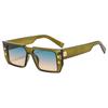 Gafas de Sol Retro Personalizadas Estilo Ins, Gafas Modernas de Pasarela, Nuevas Gafas Cuadradas de Moda Transfronterizas con Protección UV