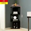 Estantería Simple de Pie, Estante de Almacenamiento Triangular Creativo de Múltiples Niveles para Uso en el Hogar en Sala de Estar, Dormitorio, Estudio, Librero de Esquina