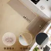 Alfombra de Piso Tejida de Lino de Imitación Simple para Cocina, Alfombra Especial para Cocina que Absorbe Agua y Aceite, Antideslizante, Resistente a las Manchas, Felpudo de Alfombra