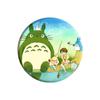 Totoro Miyazaki Anime Baqi Insignia de hojalata bidimensional Colgante
