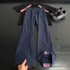 Pantalones de color contrastante cleanfit con empalme de secado rápido para hombre, diseño de verano, transpirables, de seda helada, pierna recta, holgados, casuales