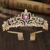 Decoración de fiesta de cumpleaños de diosa de celebridades en línea, diadema con corona colorida y correa para el hombro, foto de princesa de cumpleañera