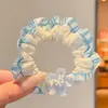 Scrunchie de rede colorido e oversized com alta elasticidade e alto apelo estético, acessório de cabelo multicamadas estilo francês