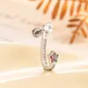 Pendientes Hensen Niche Estilo Coreano Versátiles de Gama Alta Estrella Ópalo Personalizados Creativos Acero de Titanio Barra Fina Joyería para Perforaciones