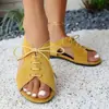 Zapatos Planos Estilo Bosque Versátiles de Moda Estilo Birkenstock con Punta Abierta Nuevos Verano y Otoño 2025 Sandalias Romanas con Cordones Estilo Retro Francés para Mujer