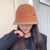 Otoño e invierno nuevo estilo coreano pequeño cálido sombrero de pescador tipo cubo que cubre la cara retro versátil sombrero de cubeta de moda para mujer 8292