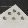 Novos Brincos de Tarraxa Mini Trevo 4*4mm Banhados a Ouro com Zircônia Degradê, Item Quente de Live Stream, Mesmo Estilo que no Xiaohongshu