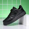 Zapatillas transfronterizas para niños, estudiantes de secundaria y mayores, zapatos blancos transpirables versátiles, nuevo modelo primavera y otoño 2026, zapatillas deportivas de cuero para niños