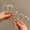 Pasador de Pelo en Forma de U con Perlas para Mujer, Pinza para Moño, Herramienta de Peinado, Pasador Fijo, Nuevo Estilo Chino, Accesorio de Cabello de Alta Gama