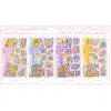 Ytpp Dibujos Animados Lindos Kapi Bara Pegatinas 3D Infantiles Panda Agitar Adhesivo Activado por Agua Pegatinas Decorativas para Diario