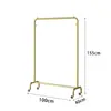 Perchero Engrosado de Pie para Tienda de Ropa Perchero Colgador de Ropa Barra Horizontal para Interiores y Exteriores Secador de Ropa Fresco Simple con Ruedas