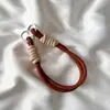 Estilo Ins Color Claro Todo Fósforo Colgante para Funda de Teléfono Móvil Cuerda Corta para Mano Colgante de Correa Tejida Duradera Cadena para Bolso de Llaves Universal