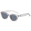 Lentes de Sol Retro para Mujer Celebridad de Internet Ojo de Gato Agujero Cher Star Sentido Avanzado Protección Solar Protección UV Gafas Yin Yang