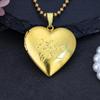 Collar con forma de corazón de cobre, creativo, con foto explosiva, regalo conmemorativo DIY, superventas.