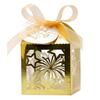 Amazon nueva hermosa etiqueta de fuegos artificiales caja de dulces hueca con láser personalidad estrella de cinco puntas embalaje caja de dulces caja de regalo