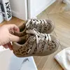 Zapatillas de Entrenamiento Alemanas para Niños Suela Suave Zapatillas Deportivas Estilo Coreano para Niñas Otoño 2026 Anti-patada Zapatos para Niños Transpirables Estampado de Leopardo Zapatos Forrest Gump