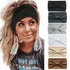 Banda Elástica Deportiva para el Cabello de Color Sólido Ancha Banda para el Cabello de Yoga Antitranspirante Absorbe el Sudor Diadema Macaron Banda para el Cabello de Cintura para Mujeres