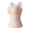Ropa Exterior Nueva de Otoño e Invierno Engrosada con Calefacción y Moldeado Abdominal con Almohadilla en el Pecho Camiseta Interior Antibacteriana 7A Chaleco Térmico para Mujer