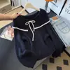 Suéter de Punto con Cuello de Muñeca Súper Bonito y Único en el Hombro Derecho para Mujer 2025 Principios de Otoño Talla Grande para Chicas Curvy Prenda Base de Punto Suave y Sedosa