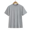 2505-25 Primavera Nuevo Estilo Europeo y Americano Niña Perezosa Color Sólido Simple Suelto Casual Cuello Redondo Pequeño Manga Corta Camiseta