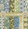 Bestseller transfronteiriço: 13 folhas de papel de fundo para álbum de fotos de scrapbook floral, papel material para fazer diário, novo produto 2026