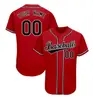 Traje de Béisbol Americano de Verano para Hombre 2024 Estampado Digital 3D Cárdigan sin Cuello Camisa de Manga Corta Jersey Casual con Botones