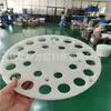 Placa de grade de PTFE Placa redonda de PTFE perfuração para realizar repuxo não padrão e amostra