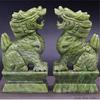 Atacado Jade Artesanato Sul Jade Kirin Ornamentos Jade Ornamentos Sala de estar Feng Shui Jade Presente Do Negócio Ornamentos