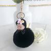 Bonito dos desenhos animados Dormindo bonito boneca chaveiro Saco de Pelúcia pingente bola de pele chaveiro fornecimento direto da fábrica atacado