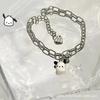 Pulsera de regalo Sanrio con diseño de perro Yugui, pulsera sencilla y genial para novios, venta al por mayor