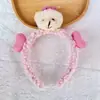 Faixa de Cabelo de Desenho Animado Fofa Nova para Mulheres, Faixa de Cabelo de Pelúcia para Lavar o Rosto e Aplicar Máscara Facial, Acessório de Cabelo Antiderrapante