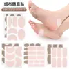 Parches adhesivos de terciopelo para callos en los pies, almohadillas para pies antiampollas, parches suaves multiforma para dedos de manos y pies, se pueden cortar a medida