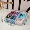 Caja de Almacenamiento para Cuentas, Polipropileno Duradero y Resistente a Golpes, Caja de Almacenamiento Multifuncional para Pulseras y Cuentas, Caja de Almacenamiento de Gran Capacidad con Nueve Compartimentos y Tapa