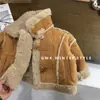 Chaqueta de Polar Estilo Bosque para Niñas Abrigo Cálido Infantil Otoño e Invierno Abrigo de Invierno Engrosado para Bebés Niñas con Piel Integrada