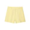 Comércio Exterior Roupas Femininas Verão 2025 Europeu e Americano Blazer de Botão Único Gola Redonda Sem Mangas + Conjunto de Shorts Casuais Feminino L52437/8