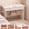 Mesa de computador de mesa pequeno quarto de estudante casa simples mesa moderna estante mesa integrada pequeno apartamento escrivaninha