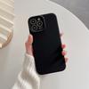 Para Apple Phone Case Apple 13 Liquid Silicone Phone Case All-inclusive Solid Color Business iPhone Phone Case