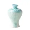 Florero de Cerámica con Esmalte de Cristal Horneado, Adorno Floral para Mesa de Té en Casa, Decoración de Florero Hidropónico para Oficina