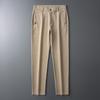 Pantalones Casuales de Negocios Emperor Paul para Hombre Verano Delgados Moda de Alta Gama Color Sólido Elásticos Versátiles Rectos